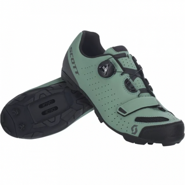Scott Mtb Comp Boa Shoes (Green / Black)