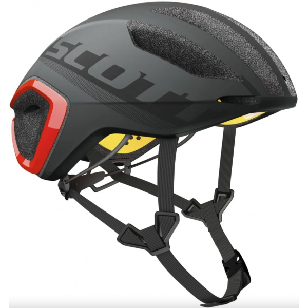 Scott Cadence Plus Helmet (Dark Gray / Red)