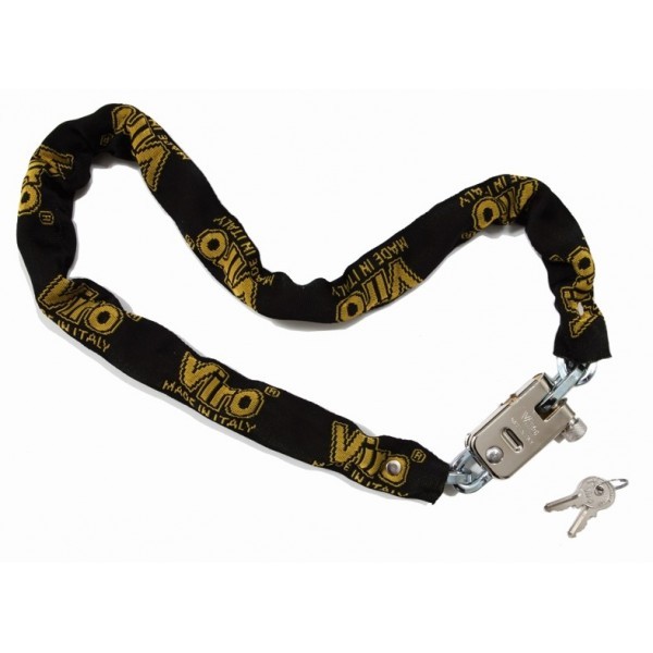 VIRO Lucchetto Rettangolare Antiscasso In Ottone Massiccio - Base 60mm - Arco In Acciaio Cementato - 4