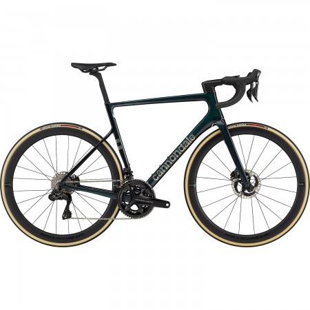 Cannondale Super Six Evo Hi-Mod Disc Dura-Ace Di2 Road Bike (Gunmetal Green)