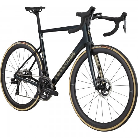Cannondale Super Six Evo Hi-Mod Disc Dura-Ace Di2 Road Bike (Gunmetal Green)