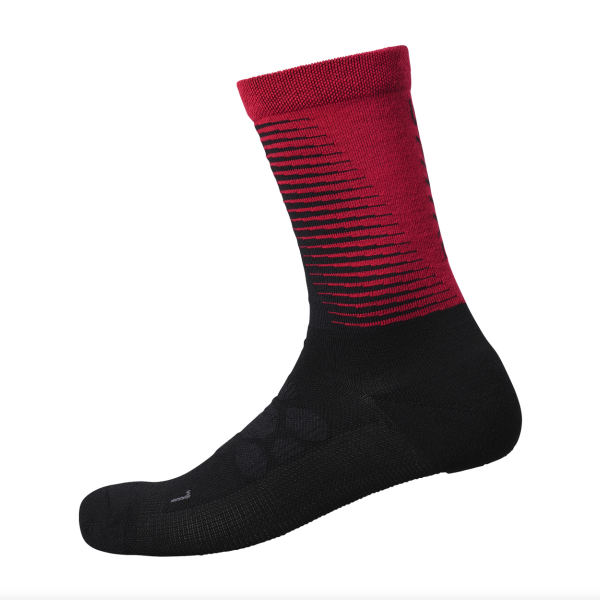 Chaussettes Shimano Long Merino S-Phyre (Rouge)