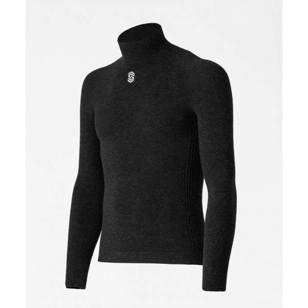 Silverskin Stay Warm Thermal Long Sleeve Turtleneck Top (Anthracite)