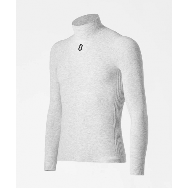 Silverskin Stay Warm Thermal Shirt Long Sleeve Turtleneck (PearlGrey)
