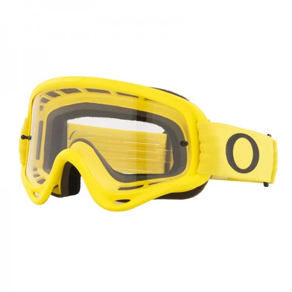 Oakley O Frame Mx Moto Yellow avec masque transparent