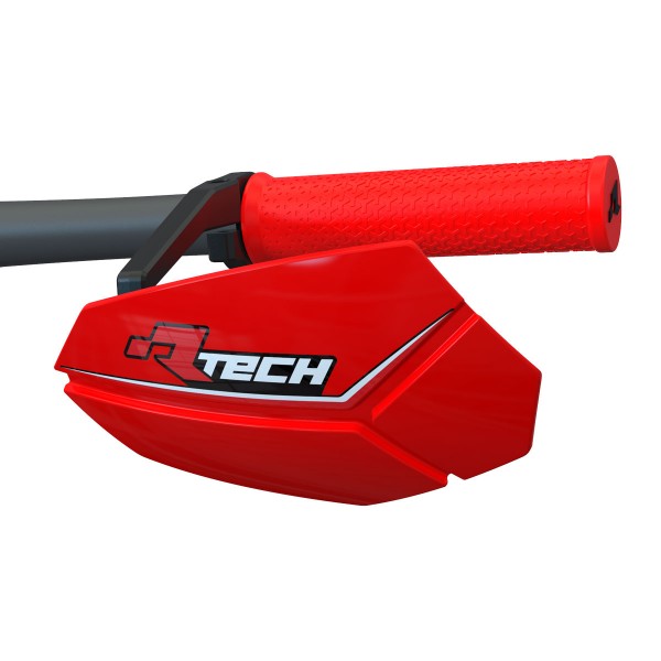 Rtech R20 Bike Handguards With Red Mounting Kit