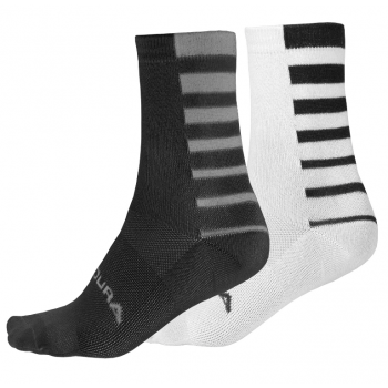 Calzini Endura Coolmax® Stripe Socks (Twin Pack)