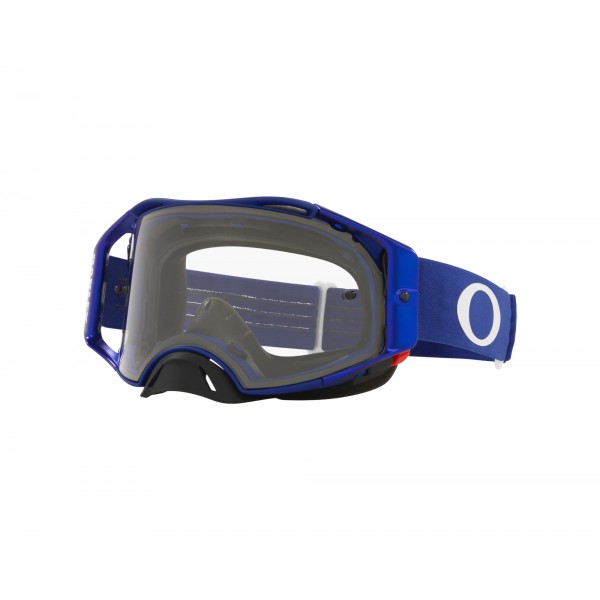 Oakley Airbrake Mx Blue Metal Clear Lens Goggle