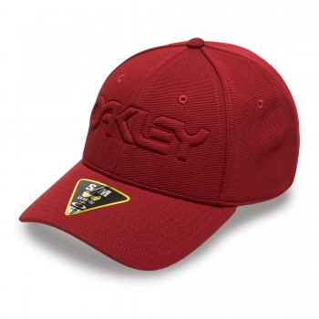 Cappellino Oakley 6 Panel Stretch Hat Embossed (Red Line)