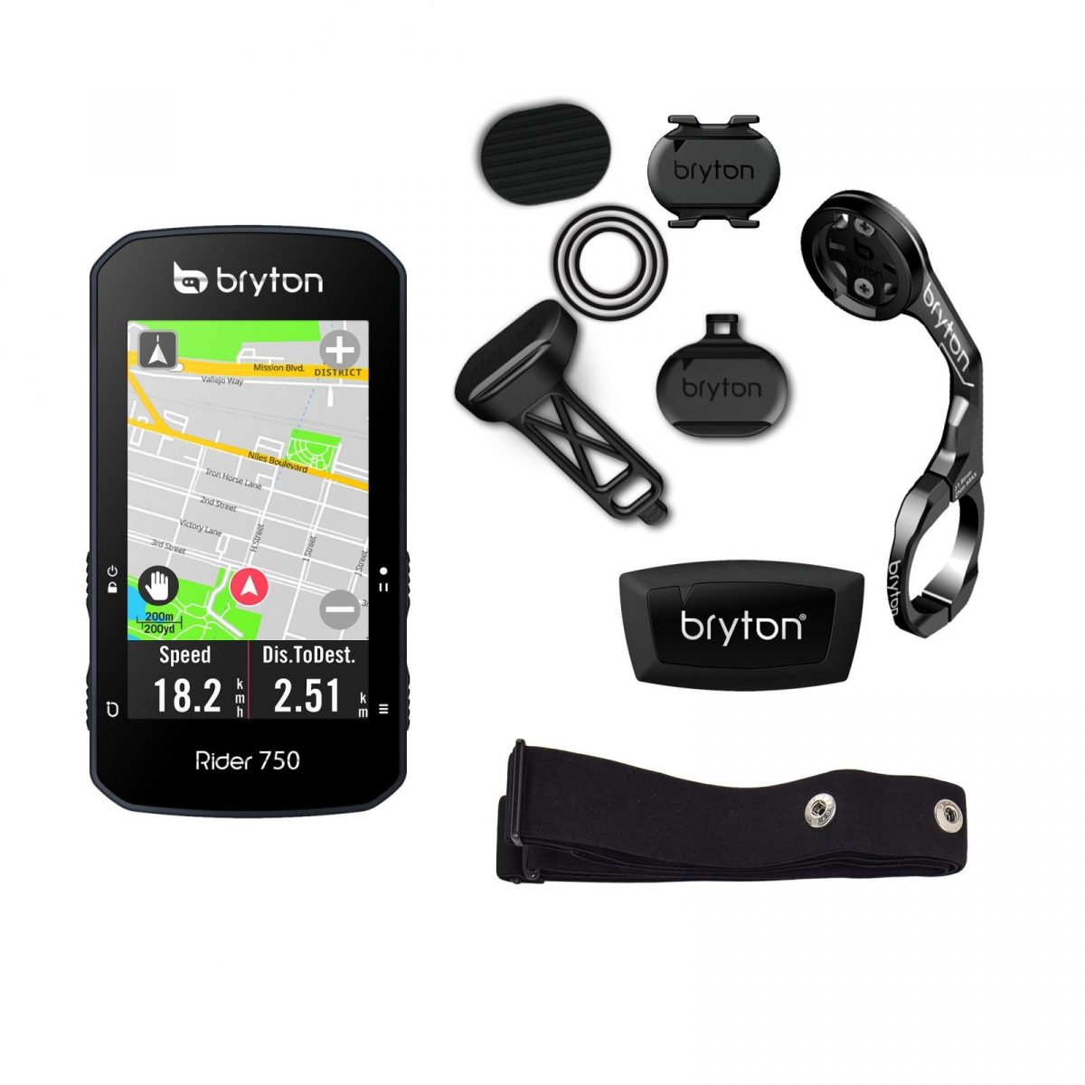 beginnen Hubert Hudson Haringen Bryton Rider 750T GPS Cycle Computer