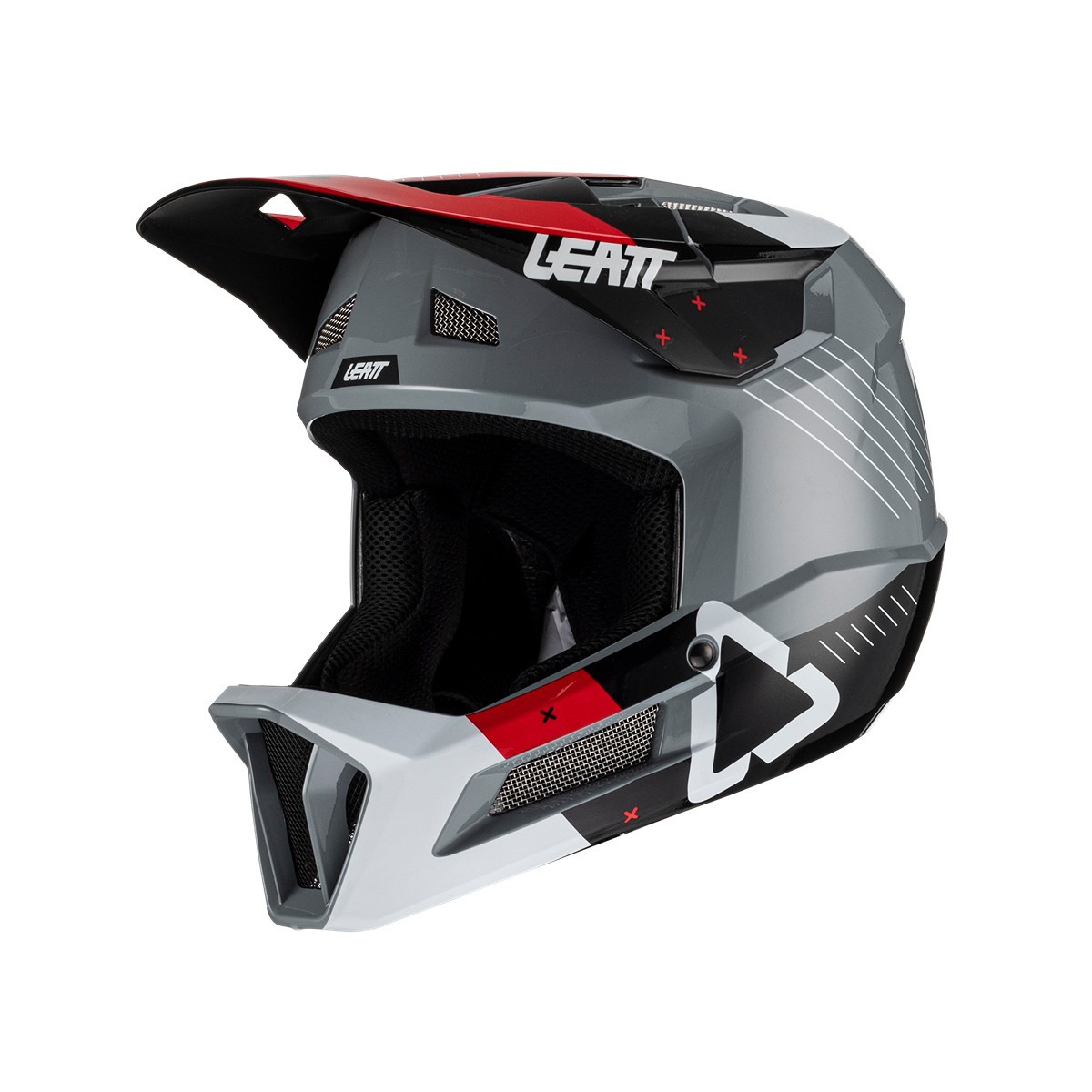 Casco Integrale MTB Gravity 1.0 Rosso/Bianco Taglia M (57-58cm) LEATT