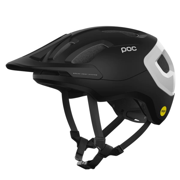 Poc Axion Race Mips Helmet (Uranium Black Matt/Hydrogen White)