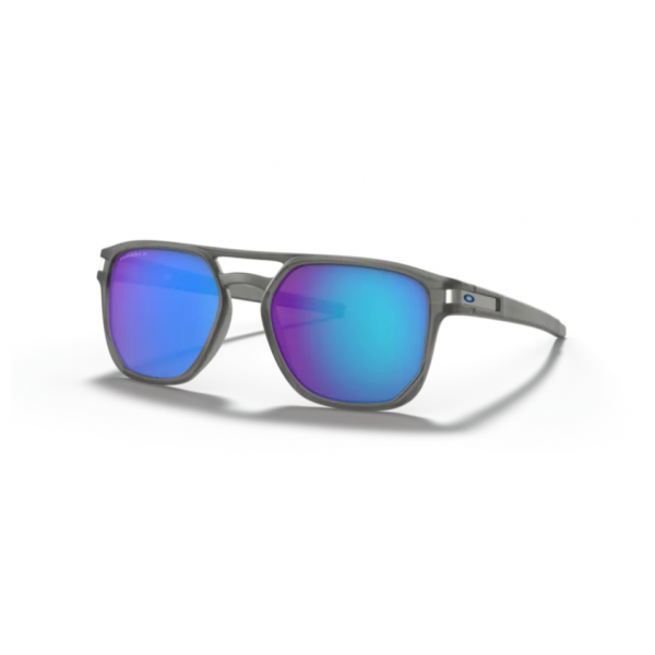 Gafas de sol polarizadas Oakley Latch Matte Grey Ink con Prizm Sapphire